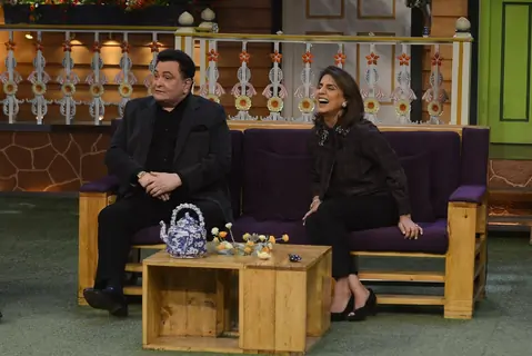 Rishi and Neetu Kapoor on the sets of 'The Kapil Sharma Show'