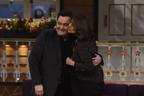 Rishi and Neetu Kapoor on the sets of 'The Kapil Sharma Show'