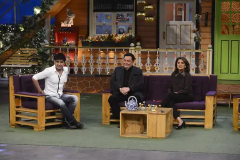 Rishi and Neetu Kapoor on the sets of 'The Kapil Sharma Show'