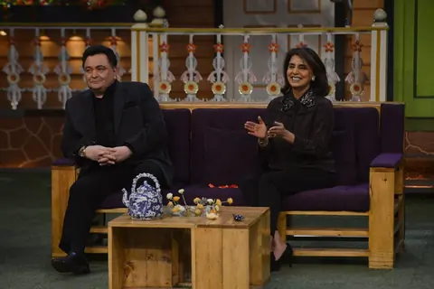 Rishi and Neetu Kapoor on the sets of 'The Kapil Sharma Show'