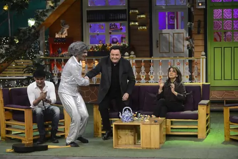 Rishi and Neetu Kapoor on the sets of 'The Kapil Sharma Show'