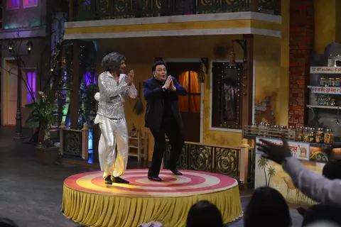 Rishi and Neetu Kapoor on the sets of 'The Kapil Sharma Show'