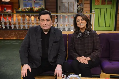 Rishi and Neetu Kapoor on the sets of 'The Kapil Sharma Show'