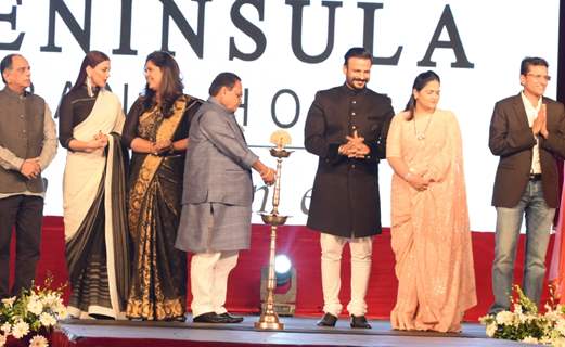 Celebs Grace Devendra Fadnavis Show at NSCI