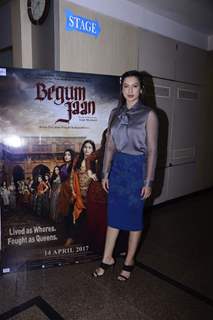 Gauhar Khan and Pallavi Sharda promote 'Begum Jaan' in Mumbai