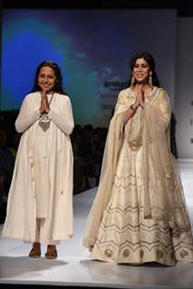 Saakshi Tanwar walks the ramp at Amazon Fashion Week