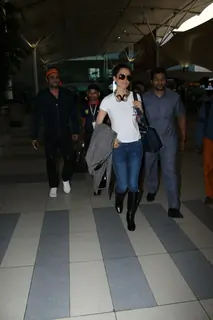Kangana Ranaut returns from 'Vaishnodevi'