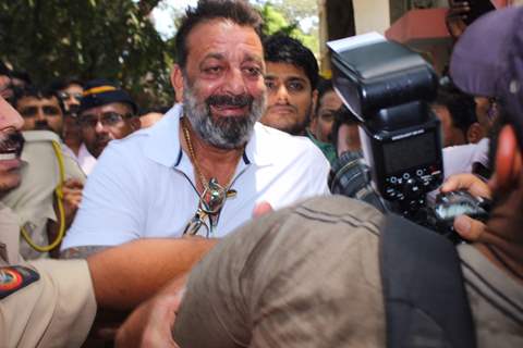 #Snapped: Sanjay Dutt leaves from Andheri Court!