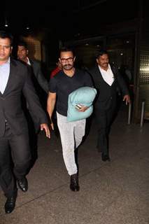 Aamir Khan snapped at the Airport