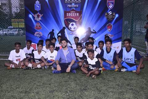 Aditya Thackeray at Super Soccer Tournament