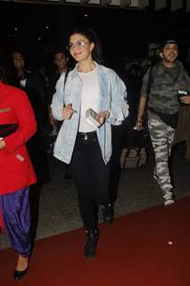 Jacqueline Fernandes snapped at the airport