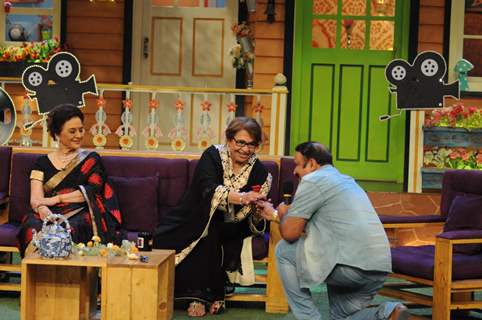 Asha Parekh and Helen on the sets of 'The Kapil Sharma Show'