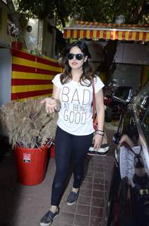 Zarine Khan snapped in the city