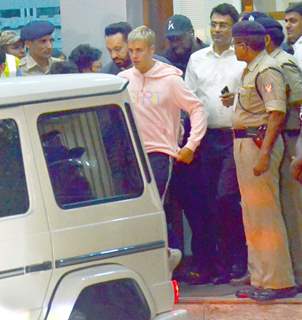 Justin Bieber Arrives in Mumbai for his Purpose Tour