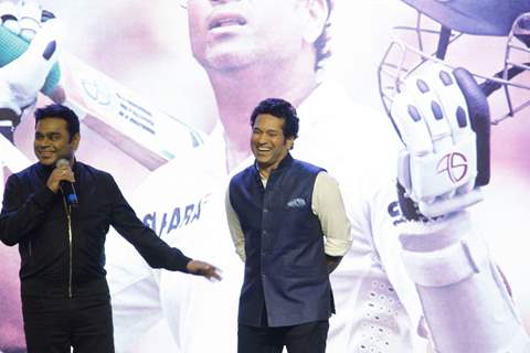 A.R. Rahman at the launch of Sachin Anthem of film 'Sachin: A Billion Dreams'