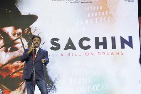 Sukhwinder Singh at the launch of Sachin Anthem of film 'Sachin: A Billion Dreams'