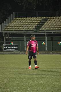 Ranbir Kapoor, Abhishek Bachchan, Raj Kundra and Dino Morea snapped playing Soccer