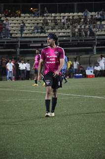 Ranbir Kapoor, Abhishek Bachchan, Raj Kundra and Dino Morea snapped playing Soccer