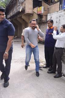 Aamir Khan snapped in the city