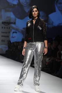 Nargis Fakhri's silver pants are catching our attention