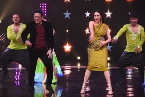 Karisma Kapoor - Govinda on the sets of Dance Champions