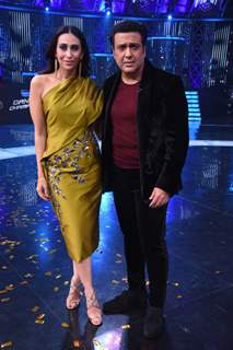 Karisma Kapoor - Govinda on the sets of Dance Champions