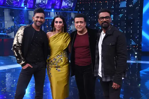 Karisma Kapoor - Govinda on the sets of Dance Champions