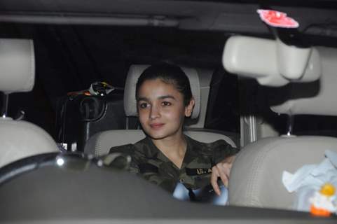 Alia Bhatt in her car