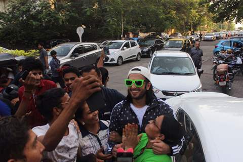 Ranveer Singh with his FANS