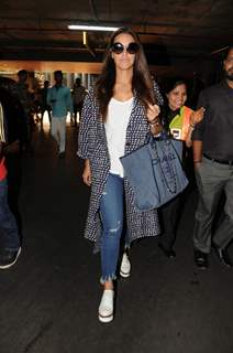 Neha Dhupia at the Airport