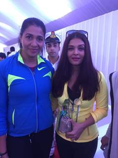 Aishwarya Rai Bachchan at Morning Marathon