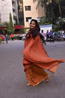 Vidya Balan snapped in the city