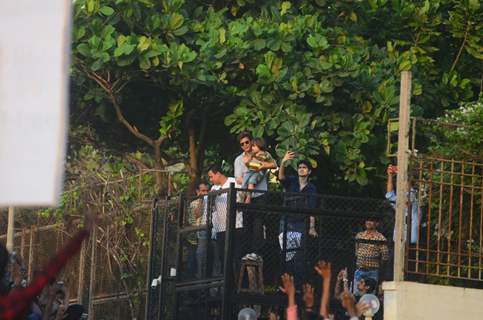 Shah Rukh Khan with son AbRam Khan