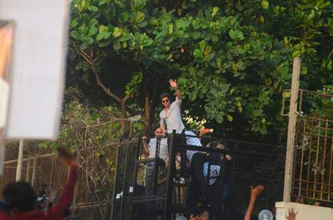 Shah Rukh Khan at Mannat