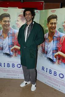 Jim Sarbh's unsual attire at the screening