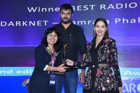 Madhuri Dixit with an achiever