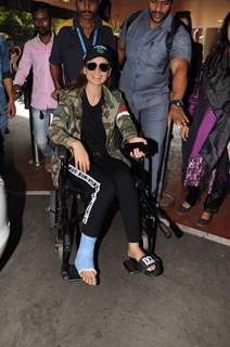Kangana arrives in the city