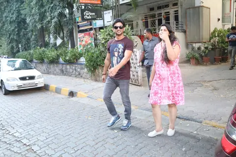 Varun Dhawan and Sushant Singh Rajput spotted in the city.