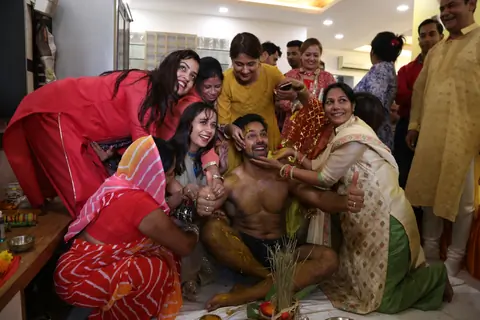 Saurabh Pandey Haldi Ceremony