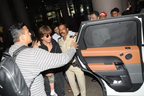Shah Rukh Khan was spotted with Abram