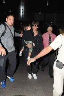 Shah Rukh Khan was spotted with Abram