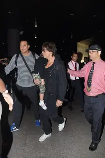Shah Rukh Khan was spotted with Abram