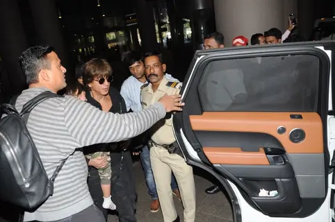 Shah Rukh Khan was spotted with Abram