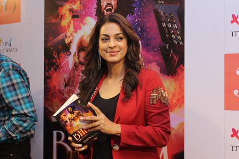 Juhi Chawla launches Jyotin Goel’s new book, ‘Bheem'