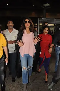 Priyanka Chopra in back in Mumbai