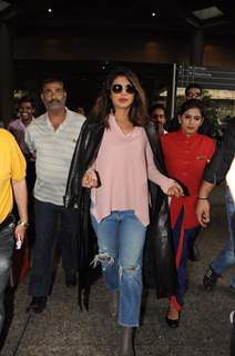 Priyanka Chopra in back in Mumbai