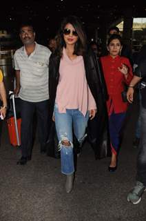 Priyanka Chopra in back in Mumbai