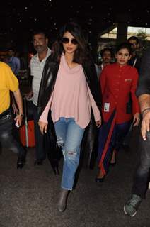 Priyanka Chopra in back in Mumbai