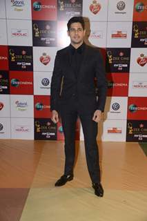 Sidharth's polka dot suit at the event