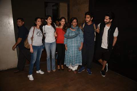 Jahnavi with Ishaan's family at the screening of Beyond the Clouds